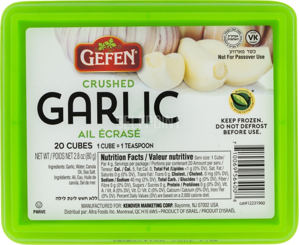 Fresh Crushed Garlic 20 Cubes – Chestnut Supermarket